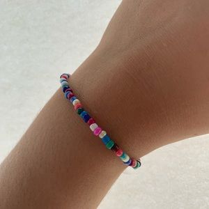 3 Homemade beaded bracelets